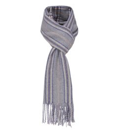 James grey dual pattern scarf