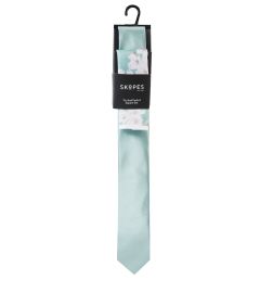 Mint Floral Tie and Pocket Square