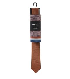 Rust Tie and Pocket Square