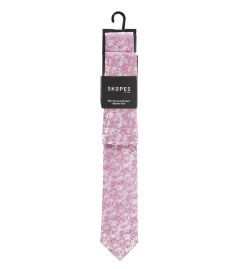Silk Tie and Pocket Square Lilac Floral