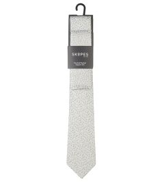 Silk / Linen Tie and Pocket Square Sage Laurels