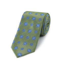 Green Medallion Design Tie