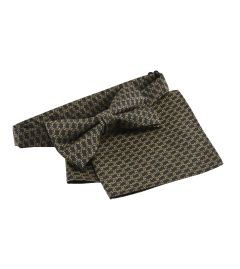 Bow Tie And Pocket Square Gold