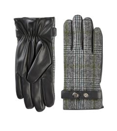 Harvey grey check gloves