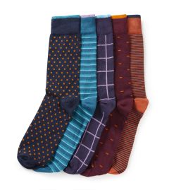 Multi / Bright Mix Pattern 5 Pack Socks
