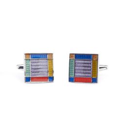 Square Multi Colour Design Cufflinks