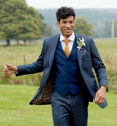 Woolf / Harcourt Mix Suit Navy