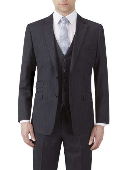 black wool suit jacket