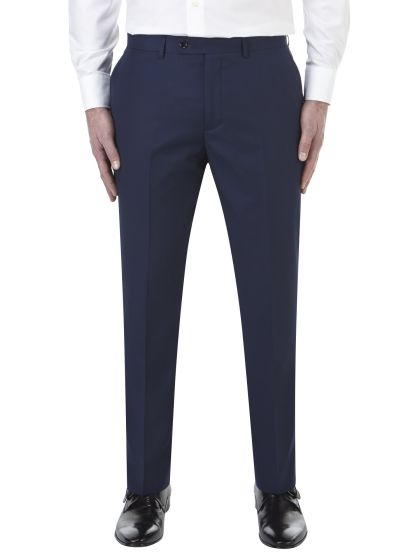 Buy LOUIS PHILIPPE Solid Polyester Blend Slim Fit Men's Work Wear Trousers  | Shoppers Stop