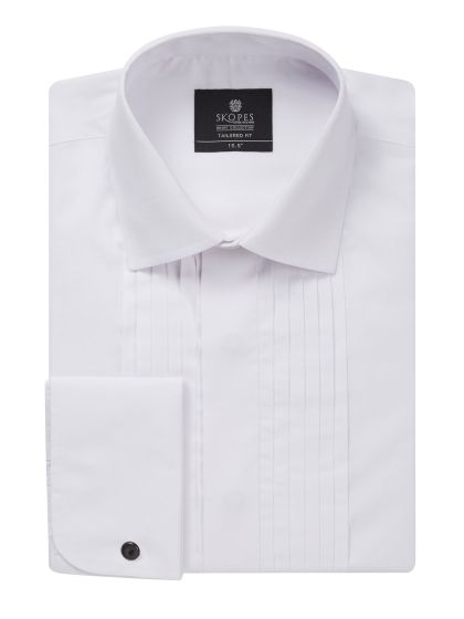 Plain white dress shirt