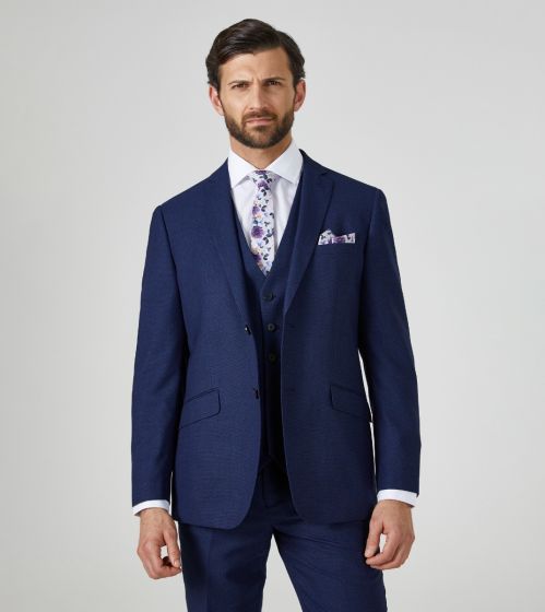 Harcourt Tailored Suit Jacket Navy
