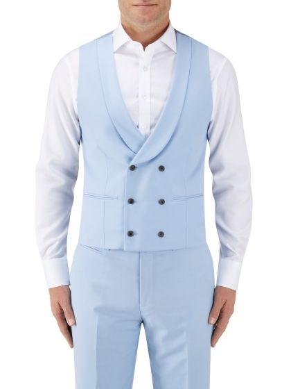 sky blue waistcoat