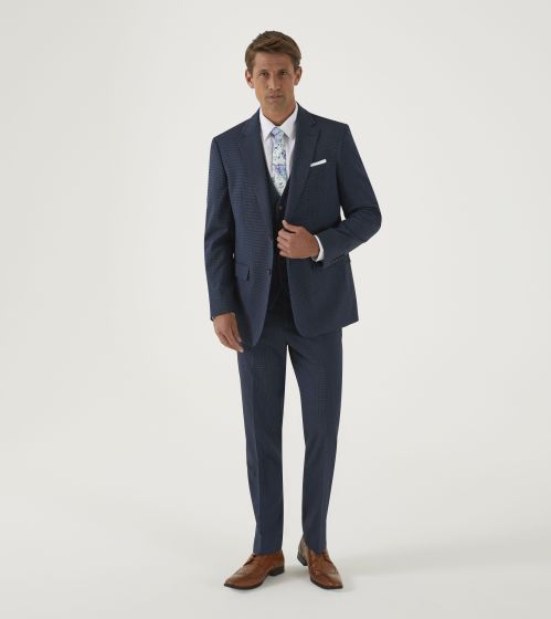 Truman Suit Micro Dot Navy / Blue