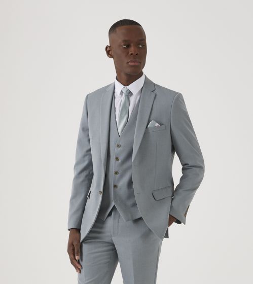 Sultano Suit Slim Jacket Duck Egg