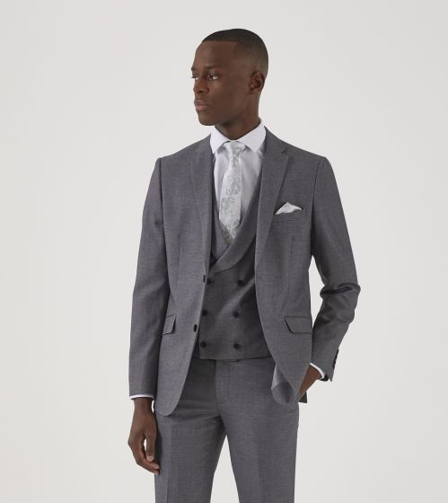 Silver best sale grey blazer