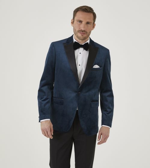 Jive Velvet Tailored Jacket Teal