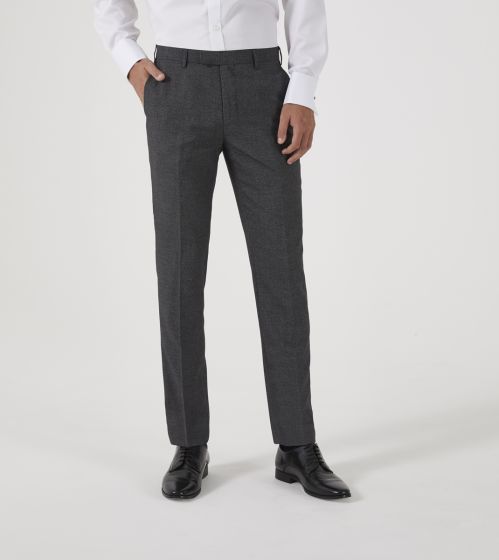 Grey tapered sale trousers mens