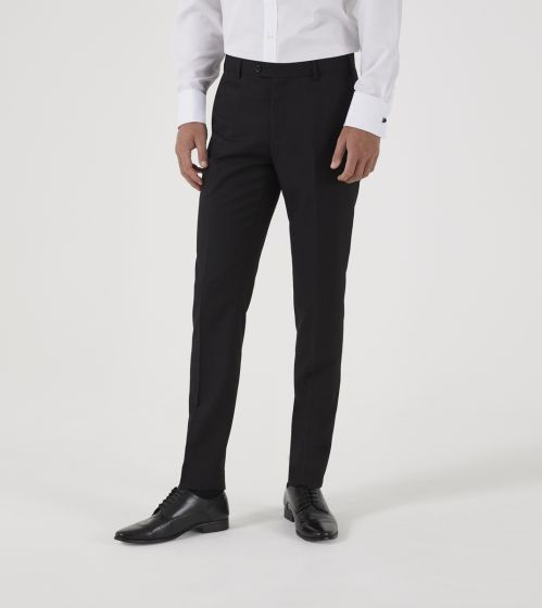 Milan Tapered Suit Trouser Black