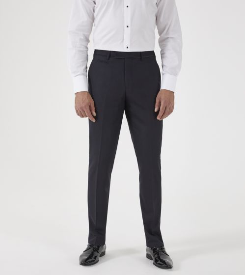 Newman Tapered Suit Trouser Black Check