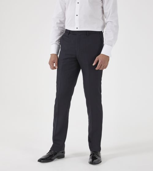 Black check sales suit trousers