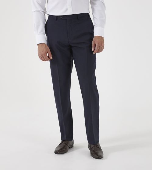 Navy evening trousers discount