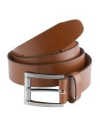 Made-In-England Tan Leather Belt
