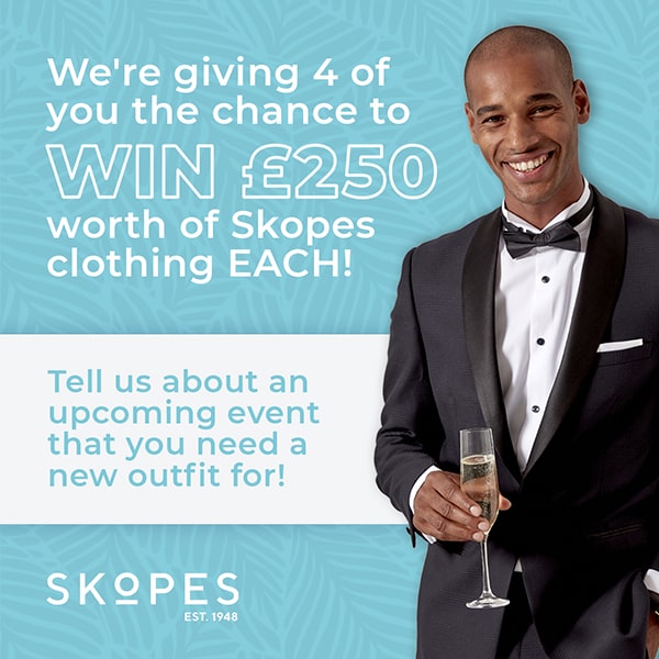 We're giving 4 of you the chance to win 250 pounds worth of Skopes clothing each!