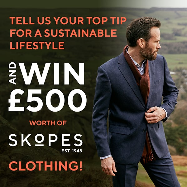 Tell us your top tip for a sustainable lifestyle and WIN £500 worth of Skopes clothing!